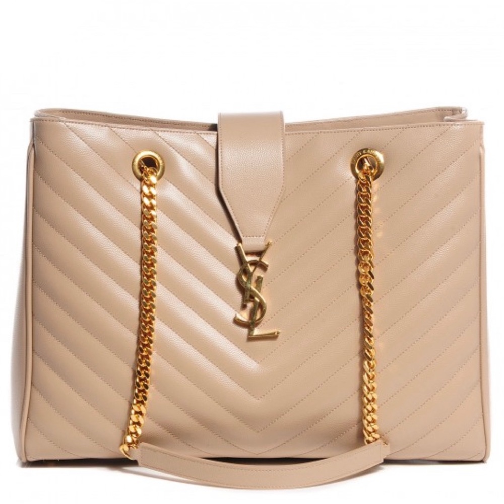 Saint Laurent Grain de poudre monogram shopping